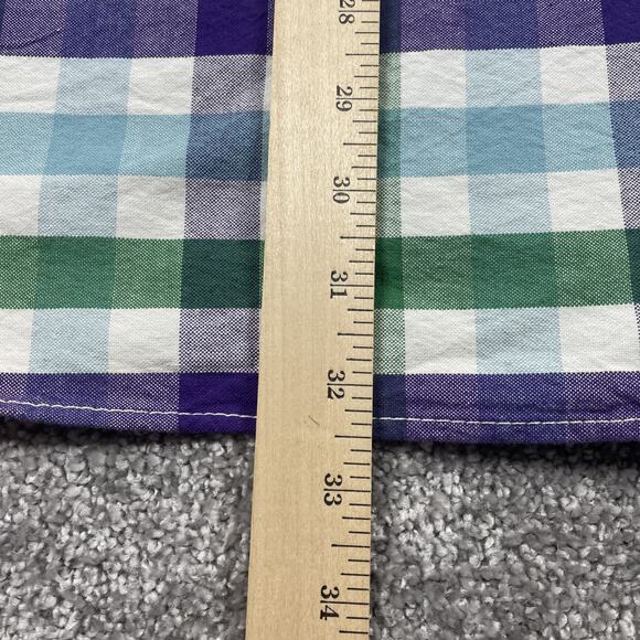 Boden Button Down Shirt Mens Extra Large Dress Shirt Plaid Cotton Easter Spring - Picture 10 of 12